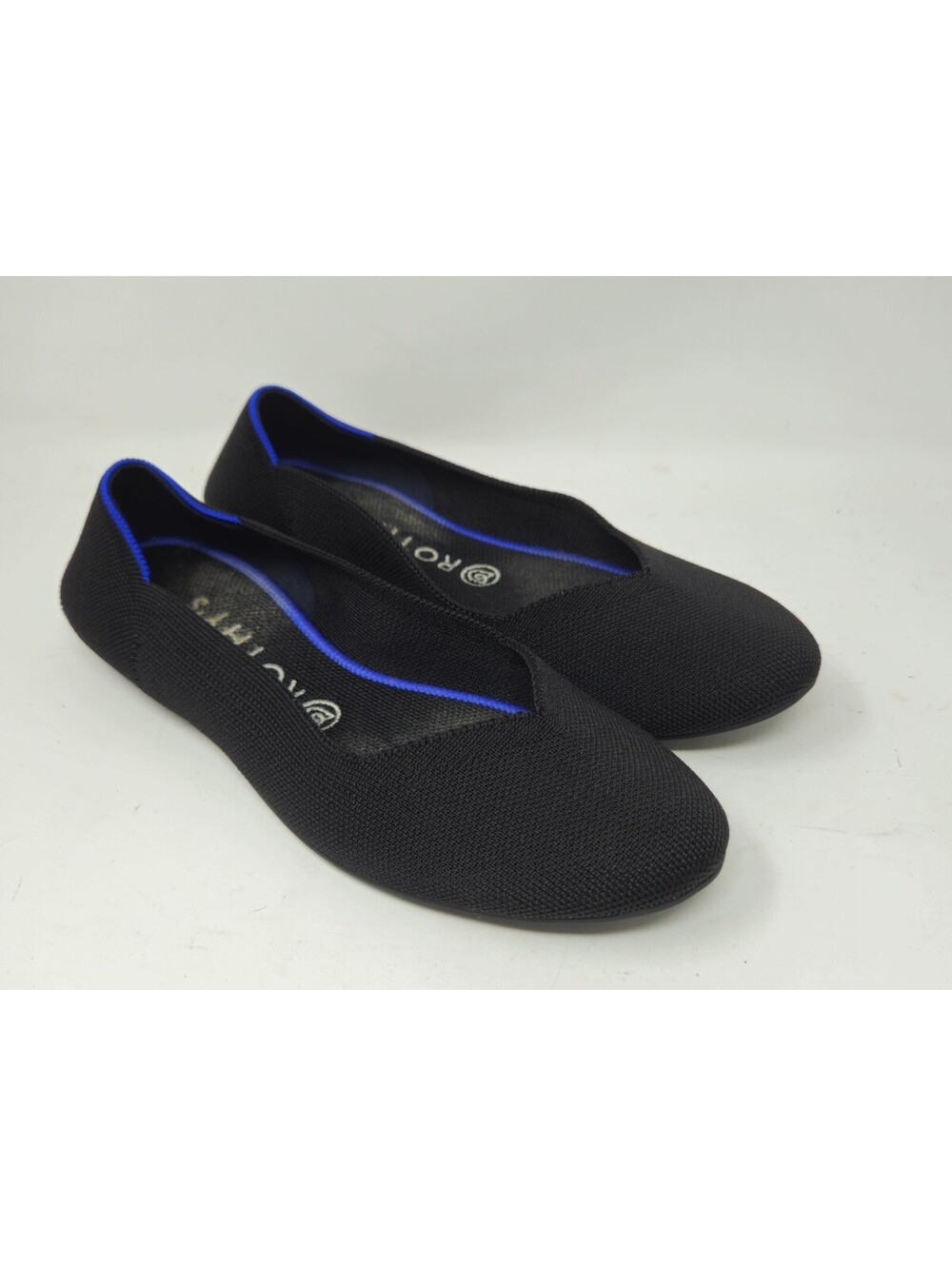 Rothy's Flat Black Color Round Toe Black Women’s Shoes Size 9.5